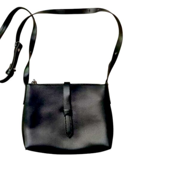 J Crew Black Leather Crossbody Bag - Picture 2 of 6